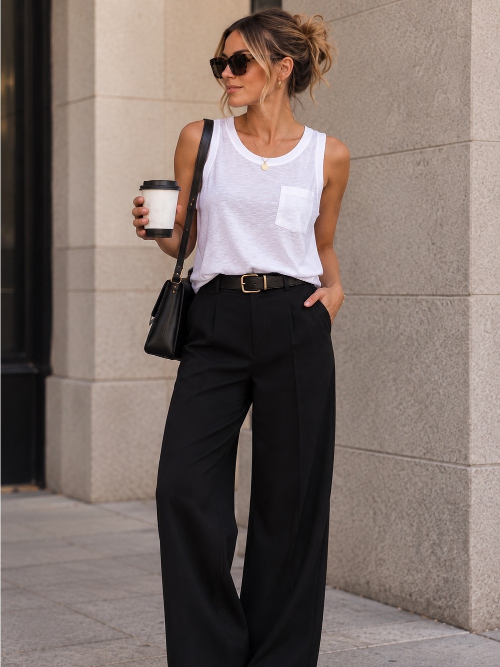 Madewell Relaxed Fit 100% Cotton White Pocket Tank NWT Casual Top